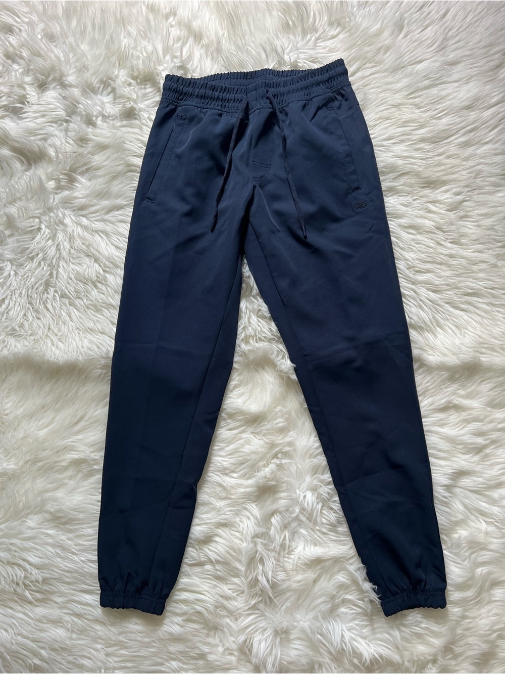 Men’s Elastic Waist Navy Jogger Pants